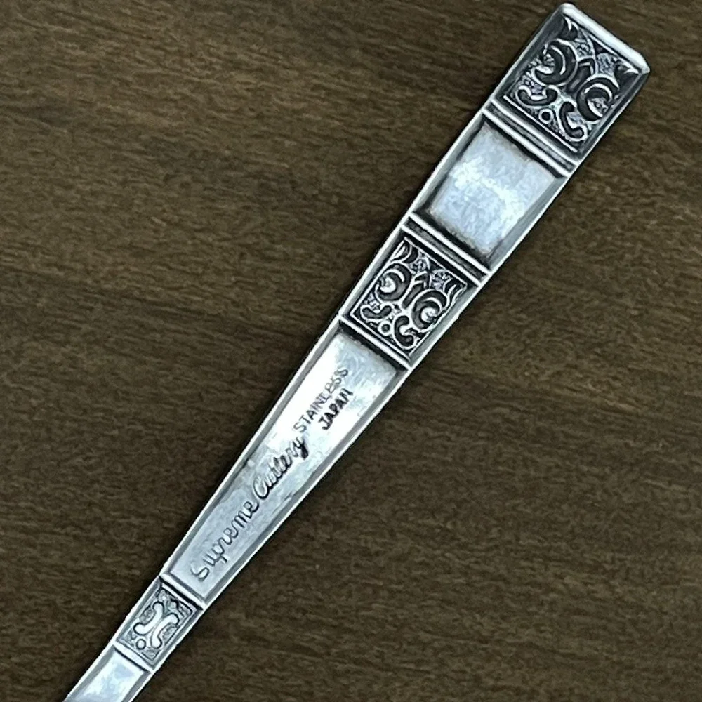 Vintage 1970s Towle Supreme Cutlery TWS74 Stainless Japan Teaspoon‎ 6